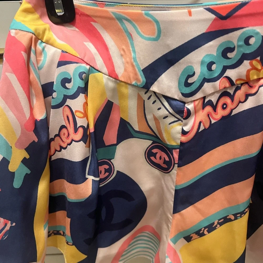 CHANEL Colorful Women's Shorts xs rare - Picture 5 of 9